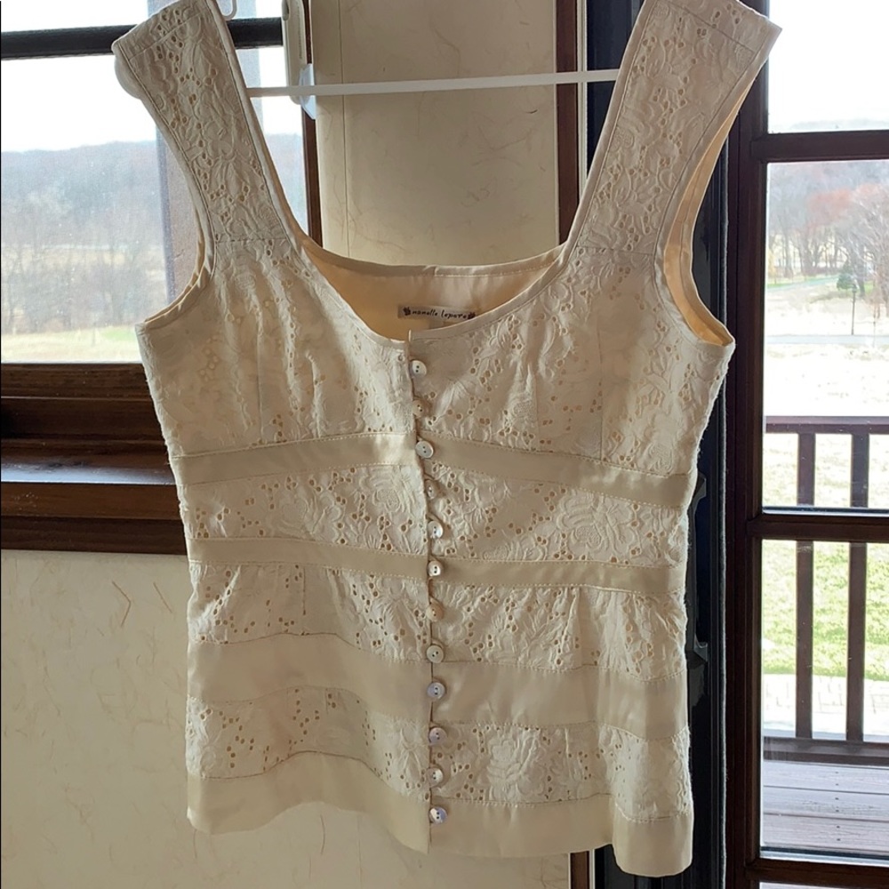 Nanette Lepore Antoinette Ivory top.